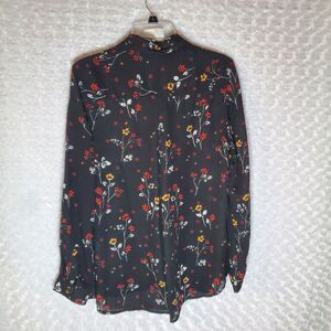 Bll New York Floral Print Blouse Size M